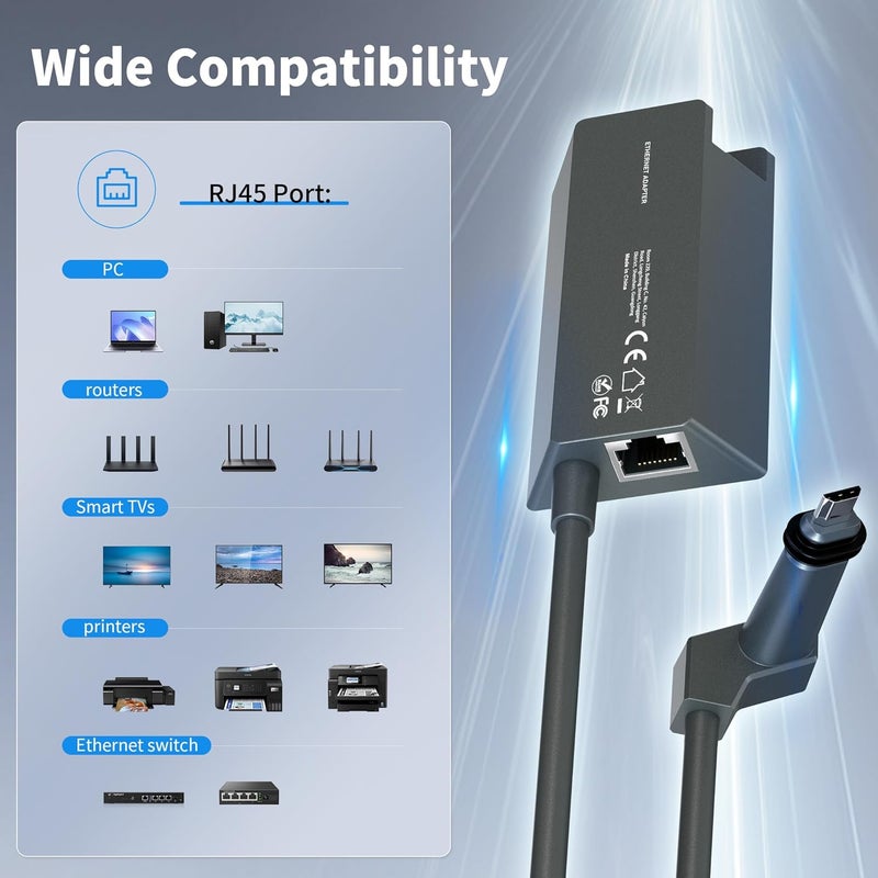 LUCMO Starlink Gen 2 Ethernet Adapter for Standard Gen 2 ONLY - Wired Network Connector Compatible with Standard Actuated Dish and Router (Not for Gen 3) - Image 3